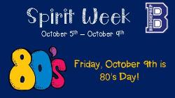 Spirit Week - 80's Day